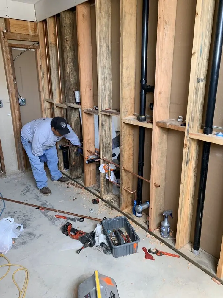 Commercial rough-in plumbing for Water Heater Replacement in Lawrence Corner